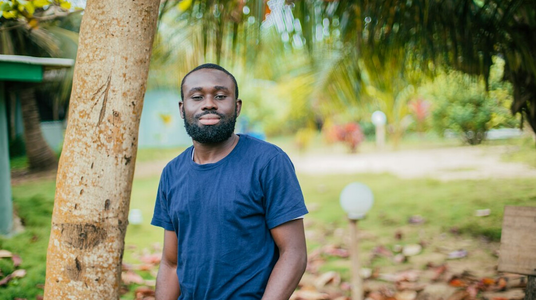 Portrait of a bearded man with a friendly smile